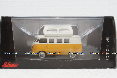Volkswagen T1 Campingbus, beige/yellow, 450354200, Schuco 1:43