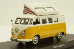 Volkswagen T1 Campingbus, beige/yellow, 450354200, Schuco 1:43