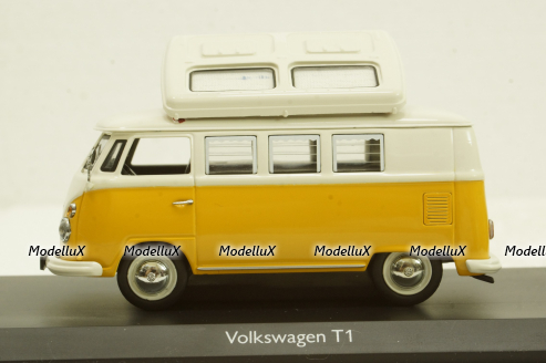 Volkswagen T1 Campingbus, beige/yellow, 450354200, Schuco 1:43