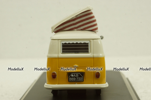 Volkswagen T1 Campingbus, beige/yellow, 450354200, Schuco 1:43