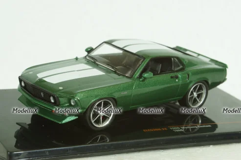 Ford Mustang Custom 1969 greenmetallic/white , CLC530N.22, IXO 1:43