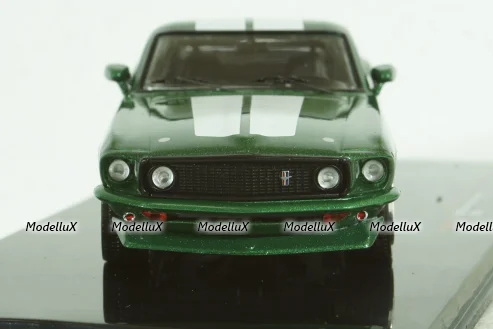 Ford Mustang Custom 1969 greenmetallic/white , CLC530N.22, IXO 1:43