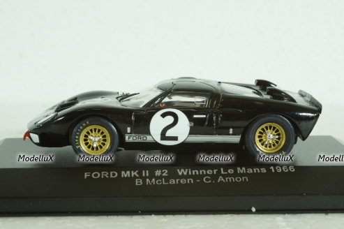 Ford GT40 MK II Sieger 24h Le Mans 1966 McLaren/Amon, LM1966, IXO 1:43