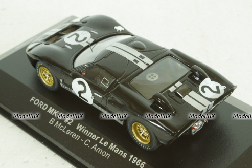 Ford GT40 MK II Sieger 24h Le Mans 1966 McLaren/Amon, LM1966, IXO 1:43
