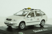 Skoda Fabia, taxi Praha, white,  143AXB-0145, Abrex 1:43
