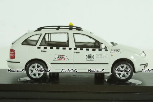 Skoda Fabia, taxi Praha, white,  143AXB-0145, Abrex 1:43