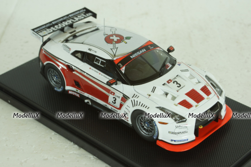 Nissan GT-R No.3, GT1 Swiss Racing Team 2010, 44355, Ebbro 1:43