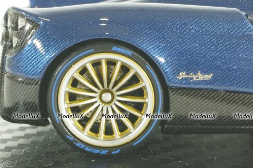Pagani Huayra Roadster 2017, blue, ALM450303, Almost Real 1:43