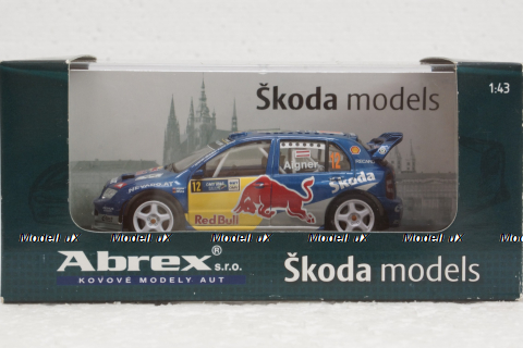 Skoda Fabia WRC EVO II, Germany Rallye 2006, #12 Andreas Aigner, 143AB601TA, Abrex 1:43