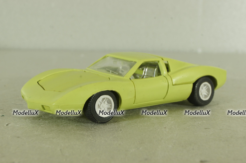 Chevrolet Corvette Astro 2, 1968г., салатовый, Ремейк 1:43