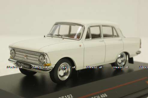Москвич-408 1968 белый, IST102,  IST 1:43