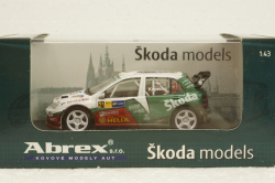 Skoda Fabia WRC EVO II, Catalunya Rallye 2006, #21 Kopecky-Schovanek, 143XAB601TD, Abrex 1:43