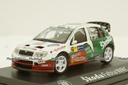 Skoda Fabia WRC EVO II, Catalunya Rallye 2006, #21 Kopecky-Schovanek, 143XAB601TD, Abrex 1:43