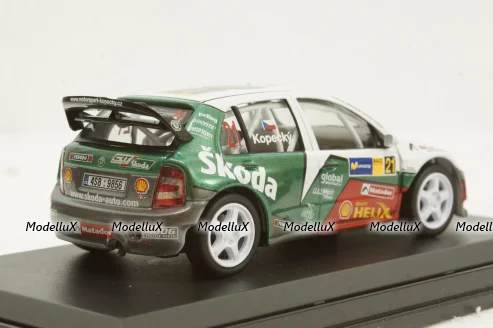 Skoda Fabia S2000, Valasska Rallye 2011, #4, 143XAB604TH, Abrex 1:43
