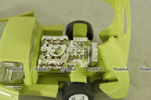 Chevrolet Corvette Astro 2, 1968г., салатовый, Ремейк 1:43
