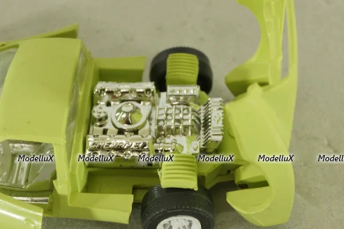 Chevrolet Corvette Astro 2, 1968г., салатовый, Ремейк 1:43