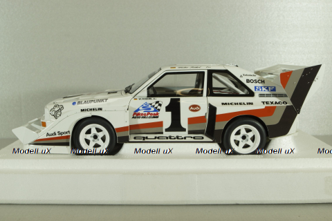 Audi Quattro S1, Pikes Peak Winner 1987 #1, W.Röhrl, white, 88700, Autoart 1:18