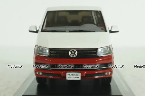 Volkswagen T6 Multivan 2015, red/white, IXO 1:43