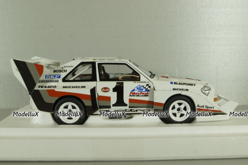 Audi Quattro S1, Pikes Peak Winner 1987 #1, W.Röhrl, white, 88700, Autoart 1:18
