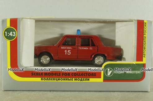 Ваз-2107, Пожарный, Агат 1:43