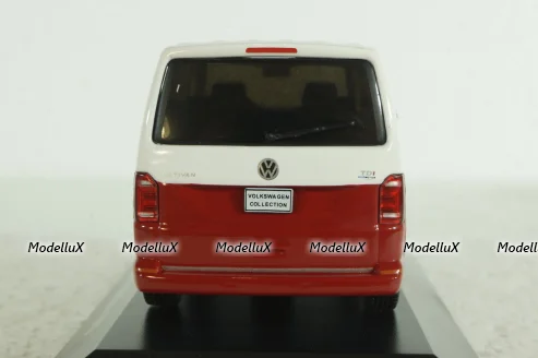 Volkswagen T6 Multivan 2015, red/white, IXO 1:43
