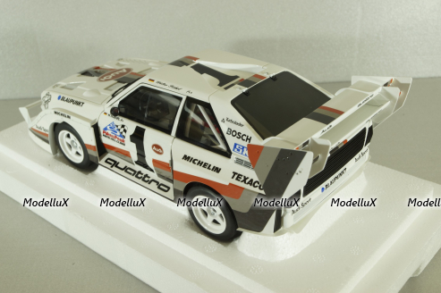 Audi Quattro S1, Pikes Peak Winner 1987 #1, W.Röhrl, white, 88700, Autoart 1:18