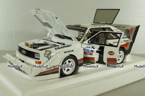 Audi Quattro S1, Pikes Peak Winner 1987 #1, W.Röhrl, white, 88700, Autoart 1:18