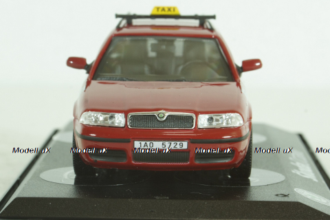 Skoda Octavia Taxi Praha, red, 143ABX005XDB, Abrex 1:43