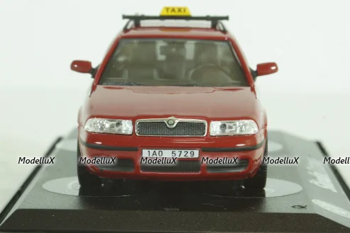 Skoda Octavia Taxi Praha, red, 143ABX005XDB, Abrex 1:43