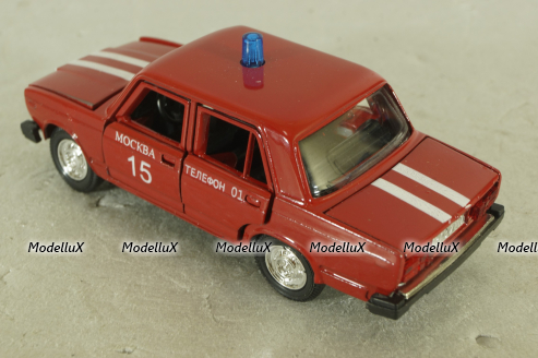 Ваз-2107, Пожарный, Агат 1:43