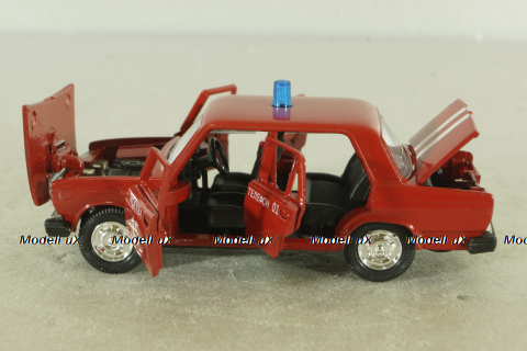 Ваз-2107, Пожарный, Агат 1:43