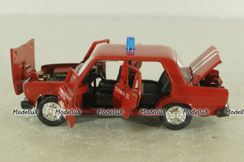Ваз-2107, Пожарный, Агат 1:43