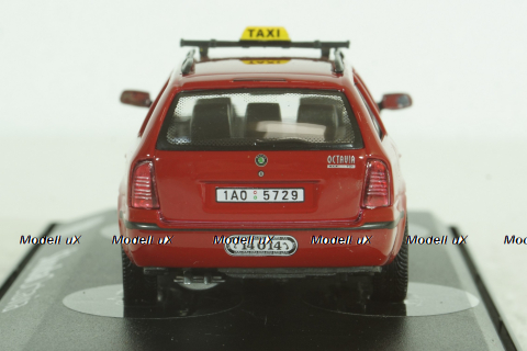 Skoda Octavia Taxi Praha, red, 143ABX005XDB, Abrex 1:43