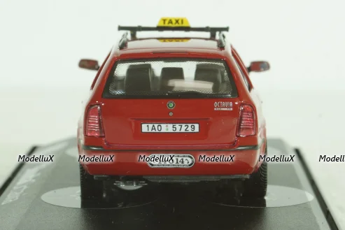 Skoda Octavia Taxi Praha, red, 143ABX005XDB, Abrex 1:43