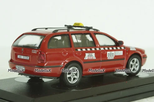 Skoda Octavia Taxi Praha, red, 143ABX005XDB, Abrex 1:43