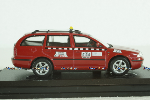 Skoda Octavia Taxi Praha, red, 143ABX005XDB, Abrex 1:43