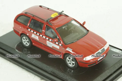 Skoda Octavia Taxi Praha, red, 143ABX005XDB, Abrex 1:43
