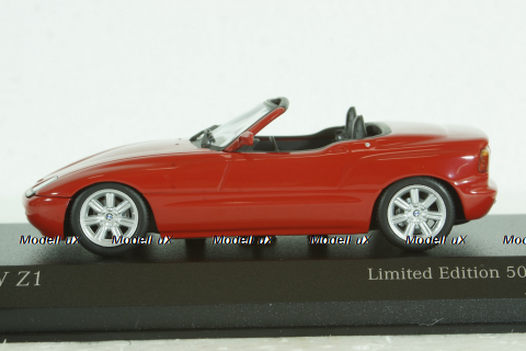 BMW Z1 (E30) 1991 red, 943020103, Minichamps 1:43