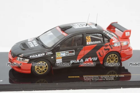 Mitsubishi Lancer Evo IX #56, F.Nutahara - D.Barritt, Rally Argentina 2008, RAM325, IXO 1:43