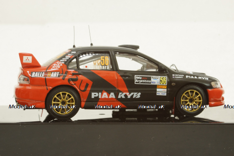 Mitsubishi Lancer Evo IX #56, F.Nutahara - D.Barritt, Rally Argentina 2008, RAM325, IXO 1:43