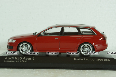 Audi RS6 Avant 2007, red, 943017213, Maxichamps 1:43