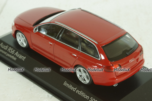 Audi RS6 Avant 2007, red, 943017213, Maxichamps 1:43