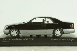 Mercedes 600 SEC C140 Coupe 1992, black, 943032603, Maxichamps 1:43