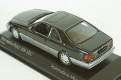 Mercedes 600 SEC C140 Coupe 1992, black, 943032603, Maxichamps 1:43