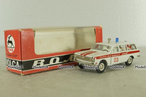 Газ-2402, скорая медицинская  помощь, июнь 1990г., Тантал/Радон 1:43