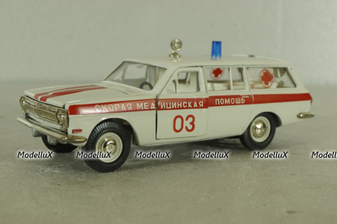 Газ-2402, скорая медицинская  помощь, июнь 1990г., Тантал/Радон 1:43
