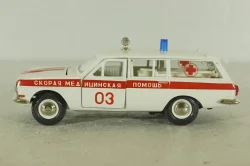 Газ-2402, скорая медицинская  помощь, июнь 1990г., Тантал/Радон 1:43