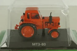 МТЗ-80 трактор 1974, красный, ТРАКТОРЫ история,люди,машины (Hachette) №6 1:43 Блистер вскрыт!