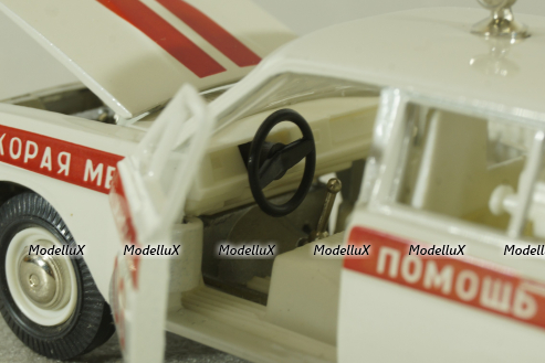 Газ-2402, скорая медицинская  помощь, июнь 1990г., Тантал/Радон 1:43