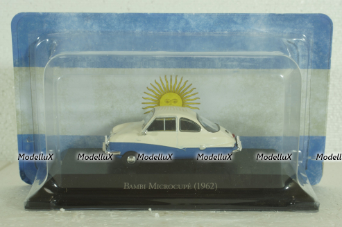 Bambi Microcoupe 1962 white/blue, Altaya 1:43